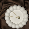 Daisy Pendant Necklace with stone